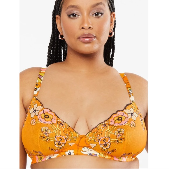 Savage x Fenty Mod Poppy Lace Bralette Flower Popp - Picture 1 of 5